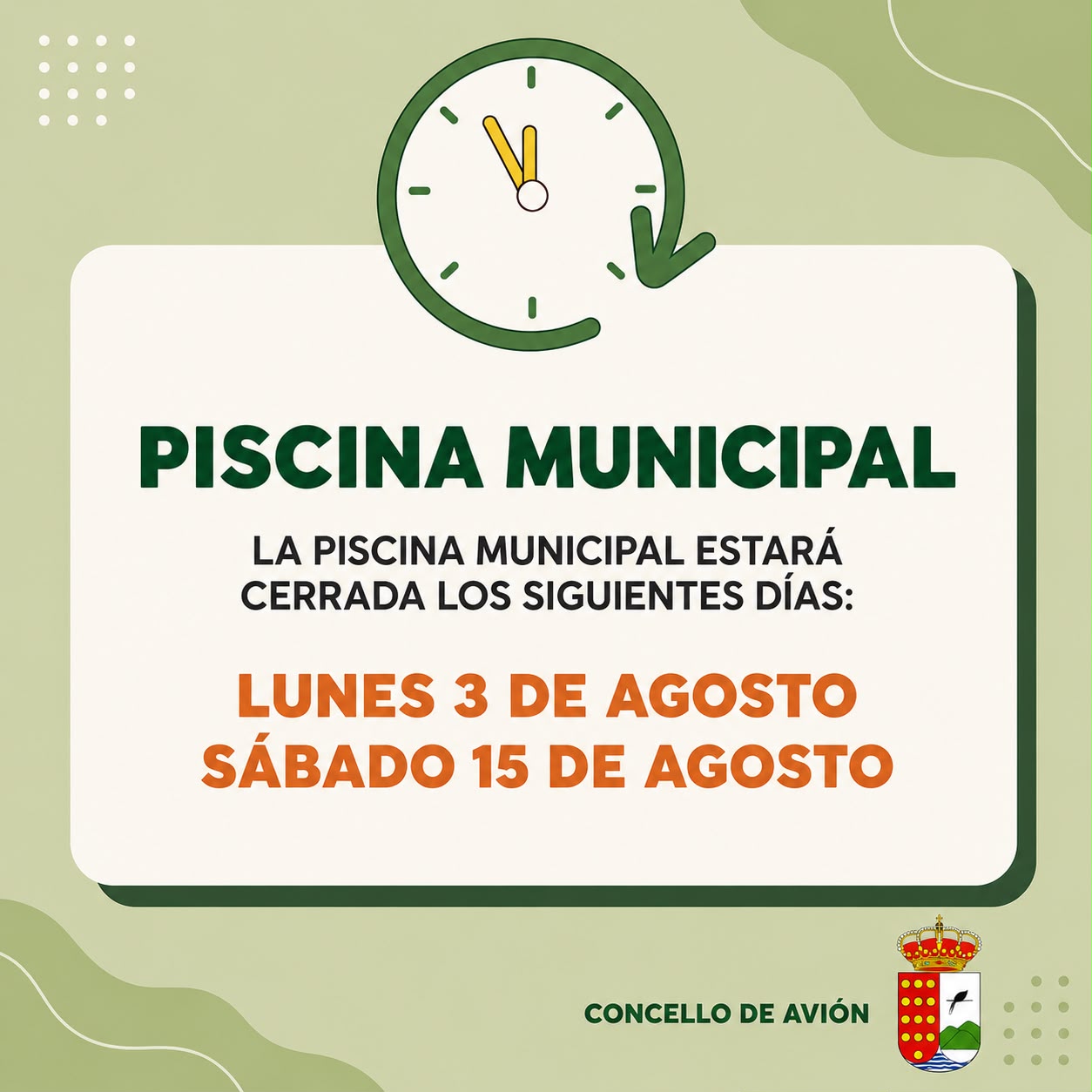 3 E 15 AGOSTO PISCINA MUNICIPAL PECHADA