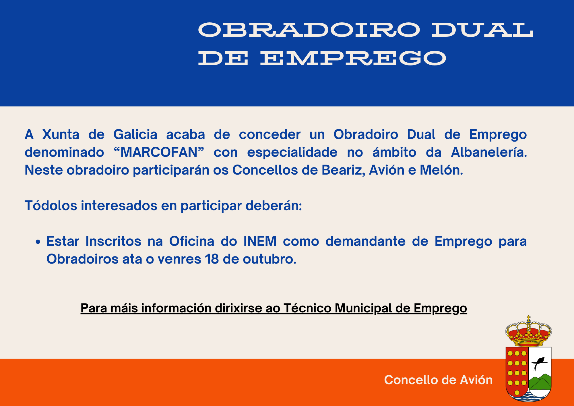 OBRADOIRO DUAL DE EMPREGO