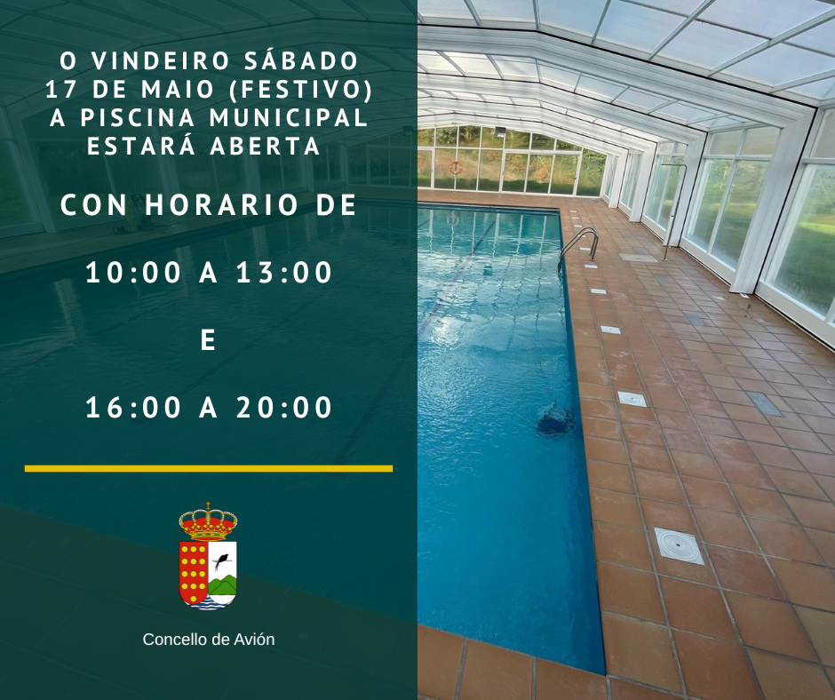 APERTURA DA PISCINA MUNICIPAL O FESTIVO DO 17 DE MAIO