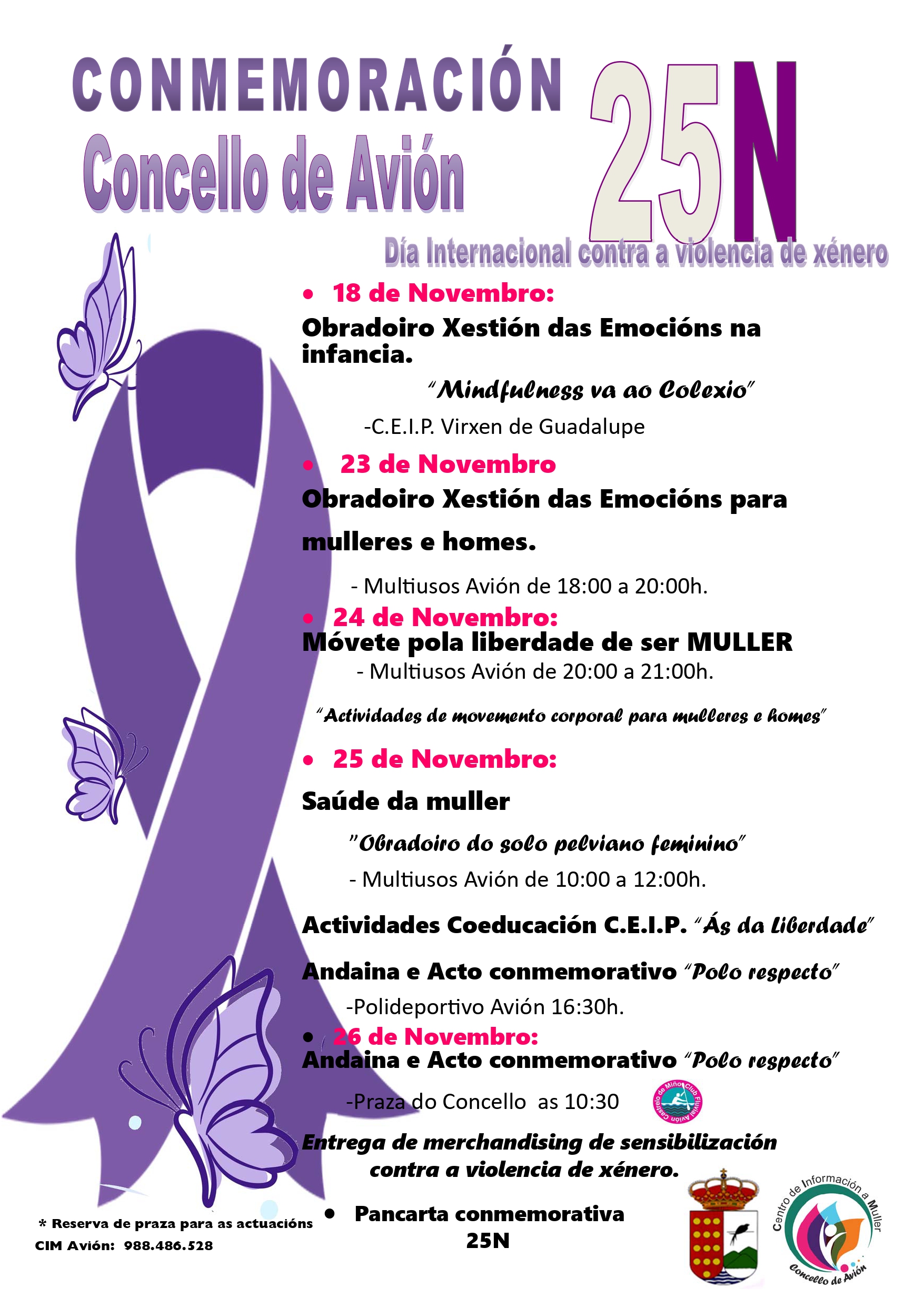 Conmemoración 25N,Día Internacional contra a violencia de xénero