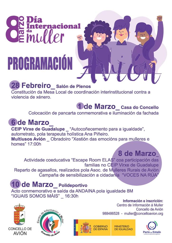 Programación 8M Día Internacional da Muller