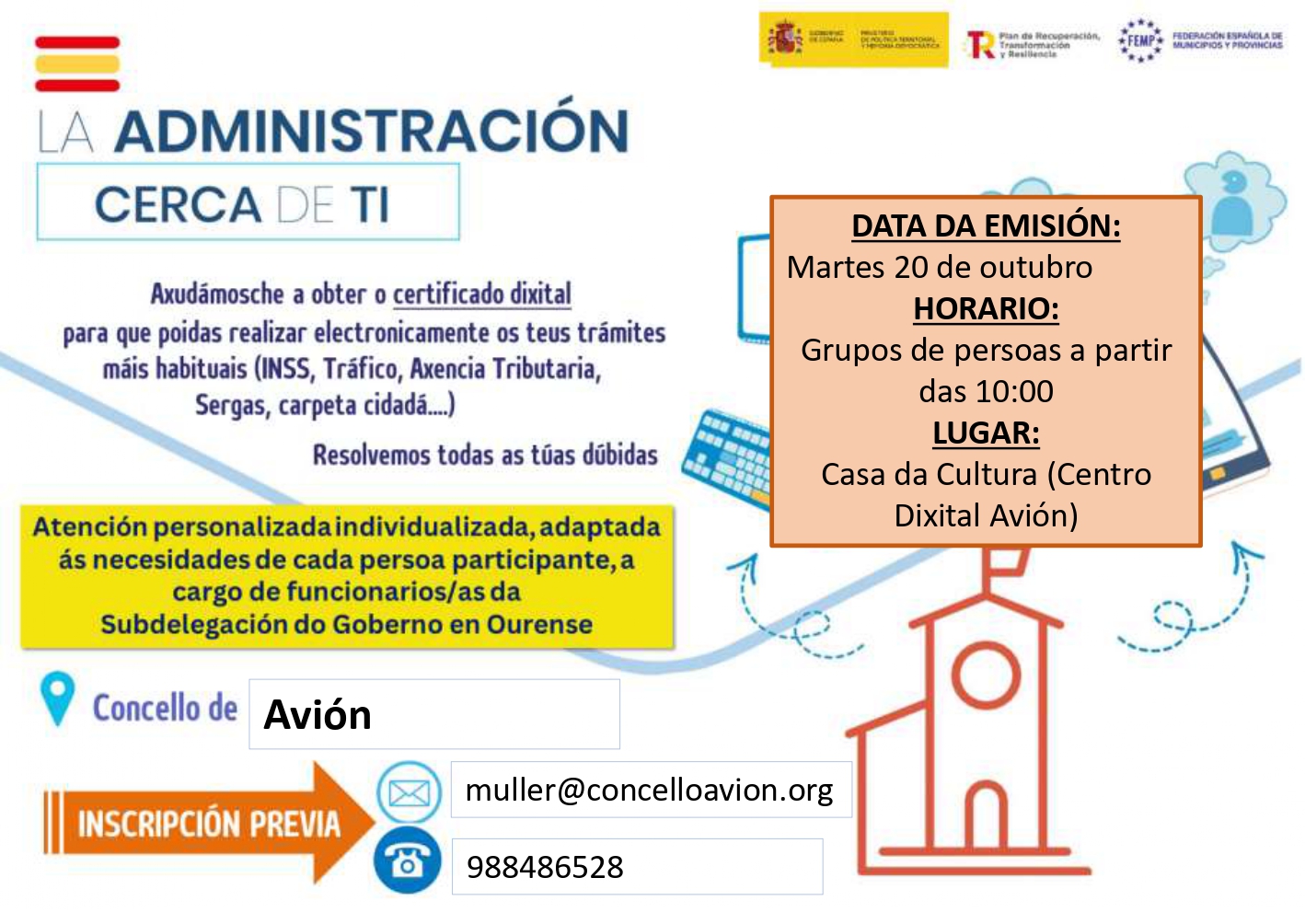 EMISIÓN DO CERTIFICADO DIXITAL EN AVIÓN