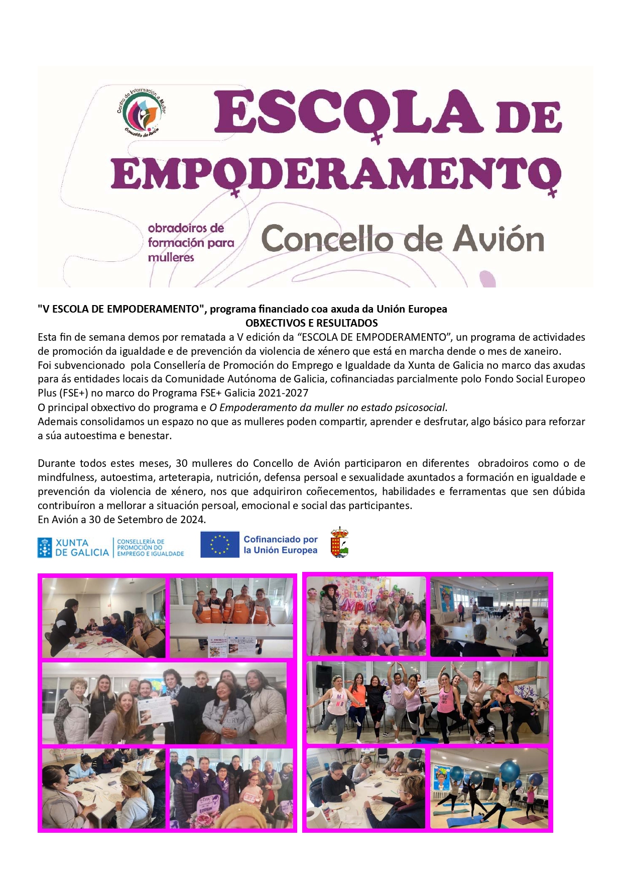 V Escola de Empoderamento Feminino 2024