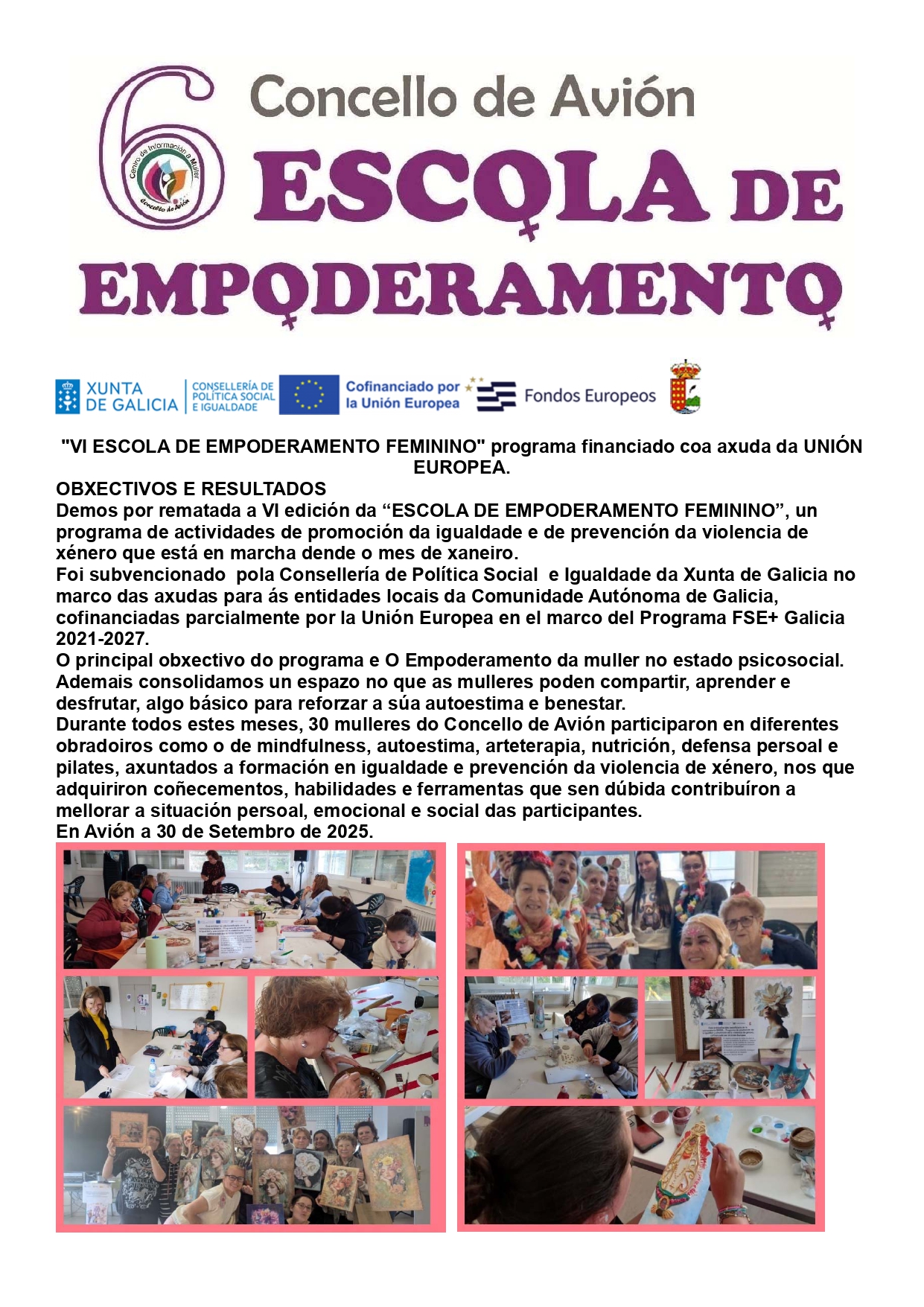 VI Escola de Empoderamento Feminino